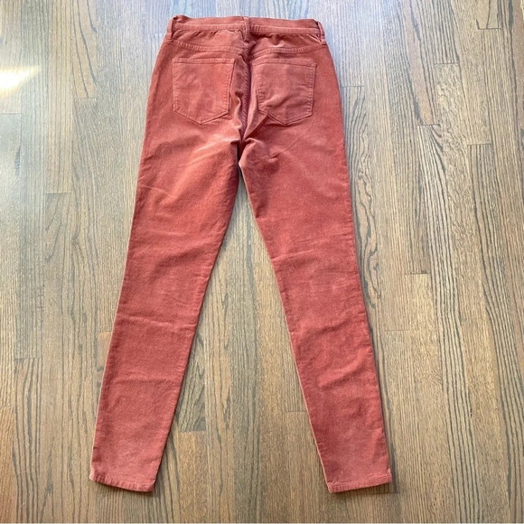 J. Crew 9” High Rise Toothpick Corduroy Jean 29 Tall - Picture 6 of 6